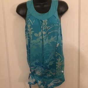 Lululemon blue run drawstring top 8
